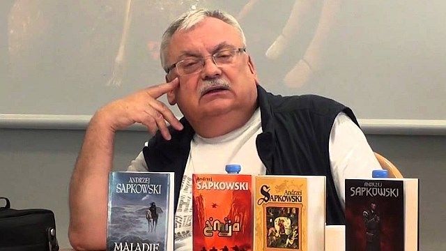 Анджей Сапковський на презентації книг