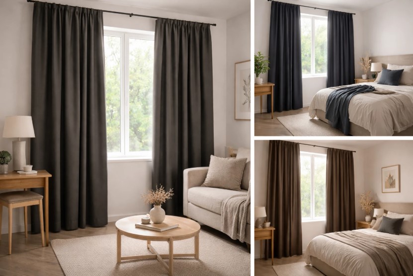 Чи можна використовувати темні штори блекаут у маленькій кімнаті