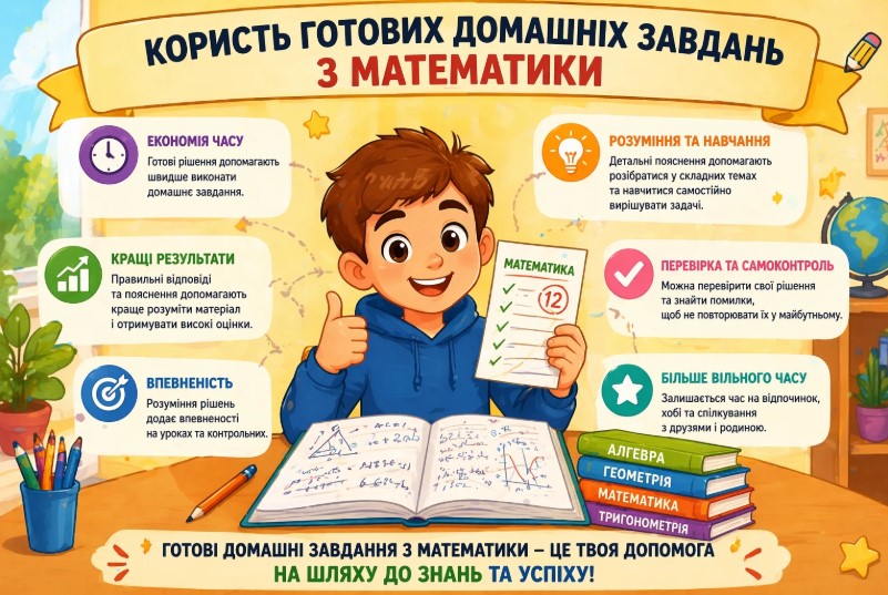 Користь готових домашніх завдань з математики