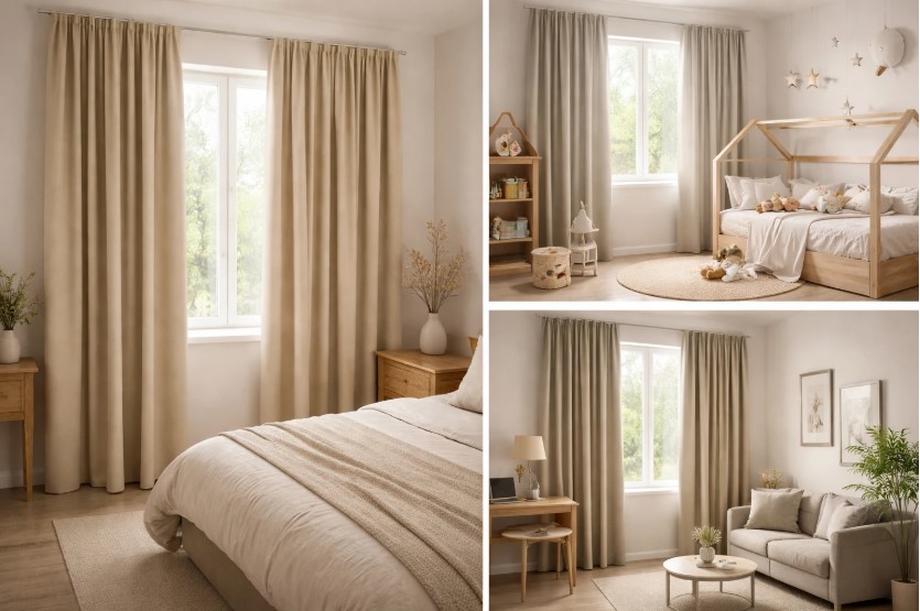 Які відтінки blackout-штор підходять для різних кімнат